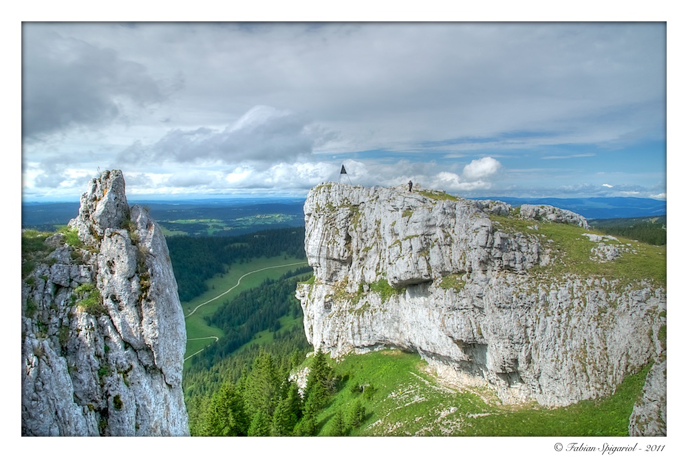 Le sommet du Chasseron après l'orage...