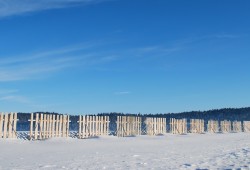 Barrière anti-congères dans la vallée de la Brévine