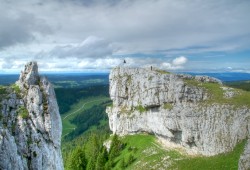 Le sommet du Chasseron vu depuis le Sud